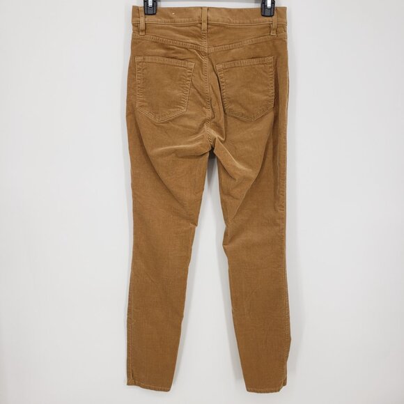 LOFT Corduroy Skinny Jeans‎ Pants 2 Camel Brown High Rise Waist Stretch Cotton - Picture 3 of 10